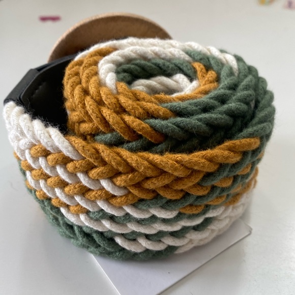 NWT Zara Cotton Knit Belt - Picture 3 of 9